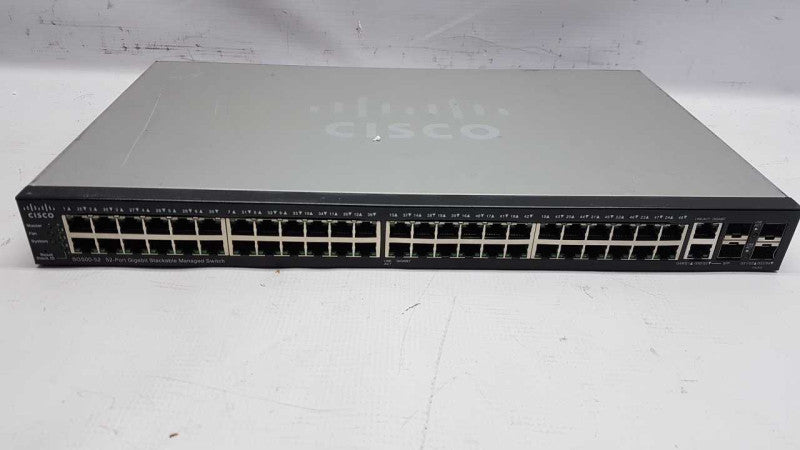 Cisco SG500-52 52x port manged gigabit stackable switch / READ #
