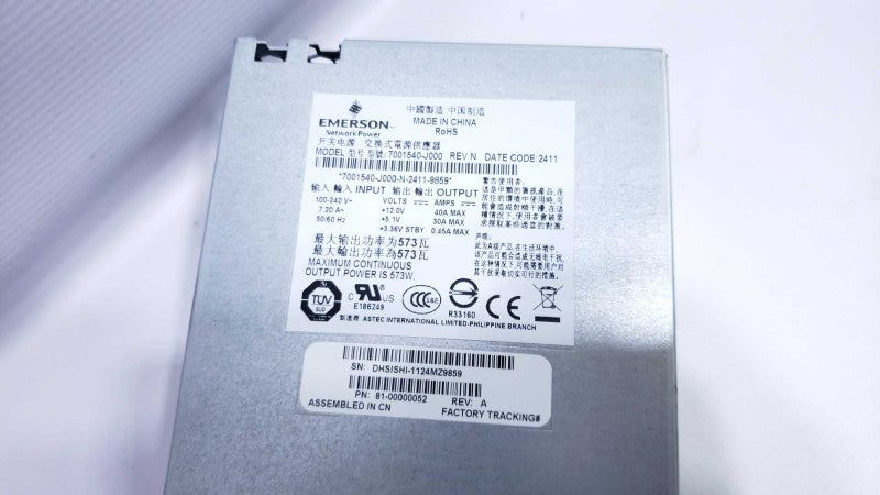 Emerson 573w 7001540-J000 81-00000052 481320-001 Power Supply Unit / PSU [