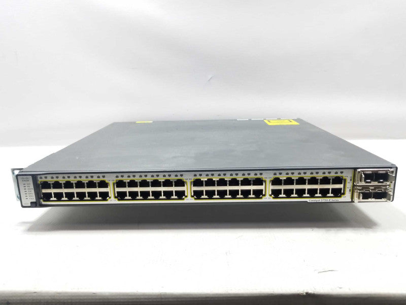 Cisco Catalyst WS-C3750E-48TD-S GbE & 2-Port X2 Network Switch, READ* ~