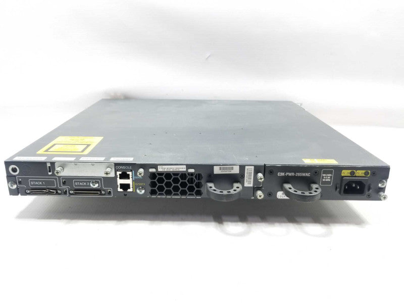 Cisco Catalyst WS-C3750E-48TD-S GbE & 2-Port X2 Network Switch, READ* ~