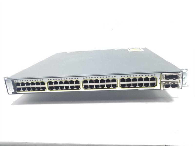 Cisco Catalyst WS-C3750E-48TD-S GbE & 2-Port X2 Network Switch ~