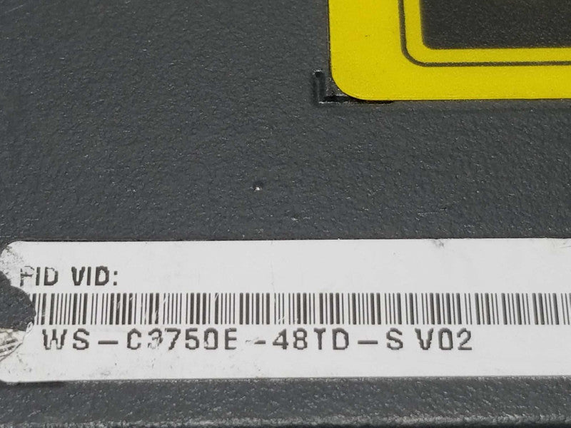 Cisco Catalyst WS-C3750E-48TD-S GbE & 2-Port X2 Network Switch ~