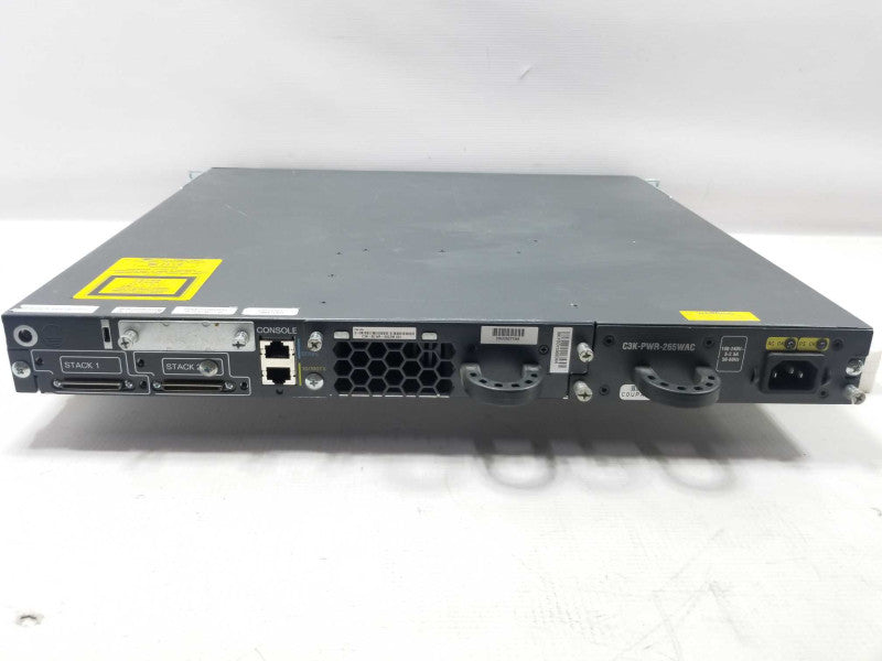 Cisco Catalyst WS-C3750E-48TD-S GbE & 2-Port X2 Network Switch ~