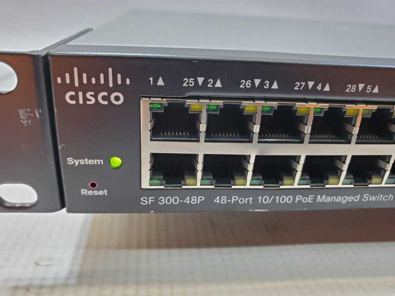 Cisco SF 300-48P 48-Port 10/100 PoE Managed Ethernet Switch (