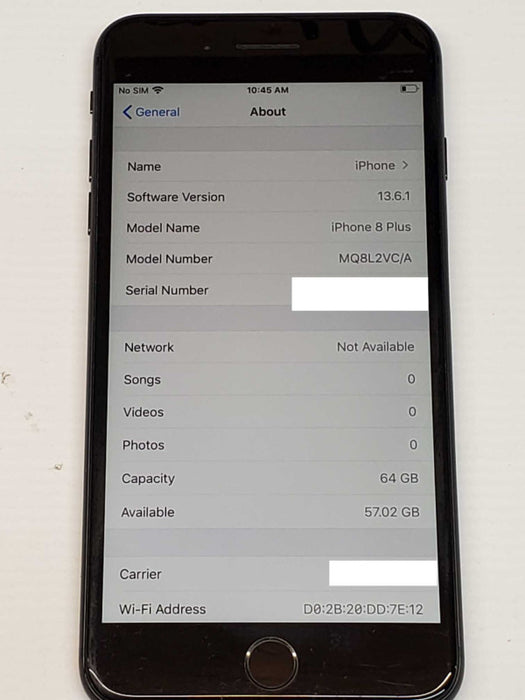 iphone 8 Plus, 64GB, Carrier unlocked phone _
