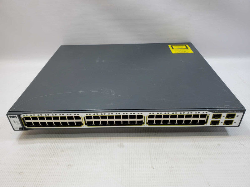 Cisco Catalyst WS-C3750-48PS-S 48-Port PoE Ethernet 4xSFP Port Managed Switch (