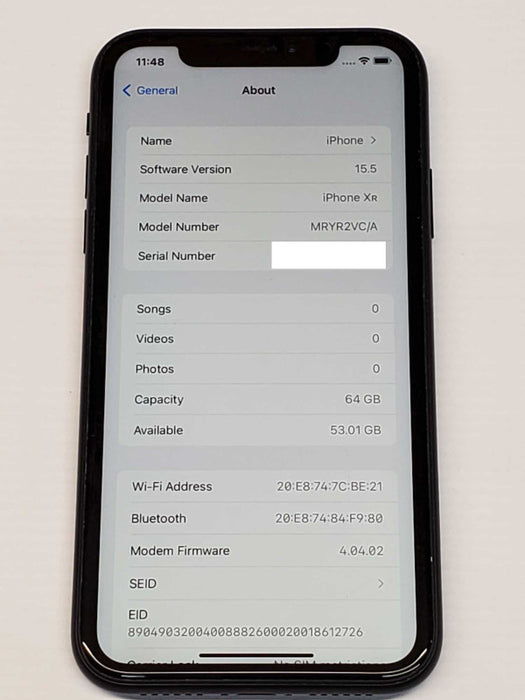 Apple iPhone XR 64GB - Black - Unlocked  _
