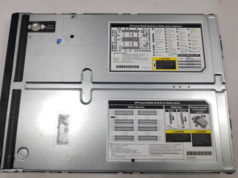 HPE BL660C Gen8, 4x XEON E5-4650 2.7GHz 8C / 64GB Server Blade, QTY ~