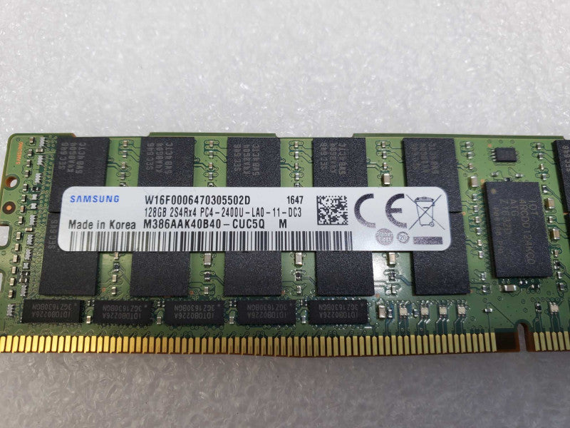 Samsung 128GB PC4-19200 DDR4-2400MHz M386AAK40B40-CUC5Q Registered ECC