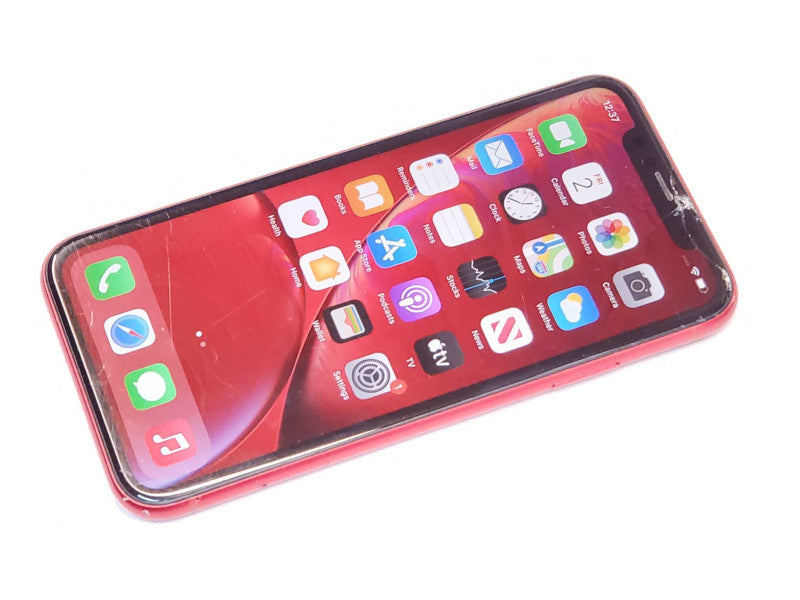 Apple iPhone XR 128GB - Red - Unlocked, Factory reset , Read _