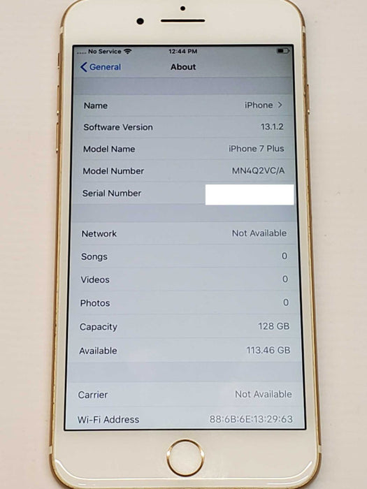 iPhone 7 Plus 128GB, Factory Reset, Network Locked to Bell _