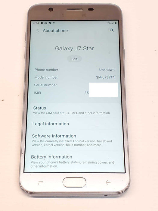 Samsung Galaxy J7 Star, 32GB, Unlocked, Smart Phone _