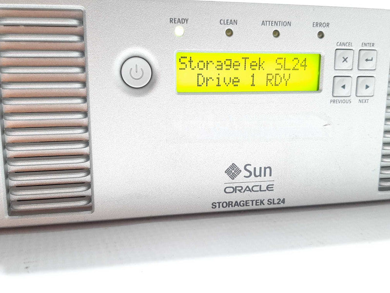 SUN Tape Library StorageTek SL24 2U Chassis 24 LTO Slots +