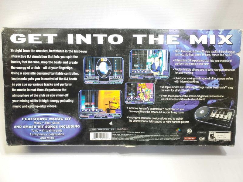 Beatmania Sony PS2 Game and Controller Bundle NEW/OPEN BOX