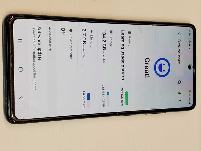 Samsung Galaxy S20 FE 5G, 128GB, Carrier Unlocked, Cracked screen _