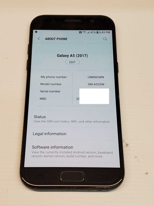 SAMSUNG Galaxy A5 2017 SM-A520W Unlocked 32 GB Black, Unlocked _