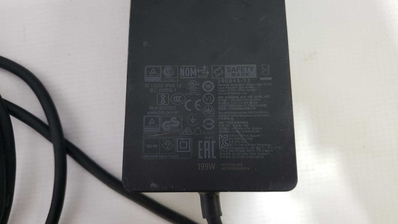 Genuine Original Microsoft Surface Book 2 Model 1931 AC Adapter Charger 199W [
