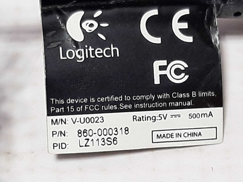Logitech V-U0023 HD 720p USB Webcam +