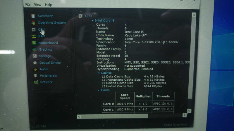 Microsoft Surface Pro 6 12.3\\" 1796 i5-8250U@1.6GHz 8GB 256GB SSD  [