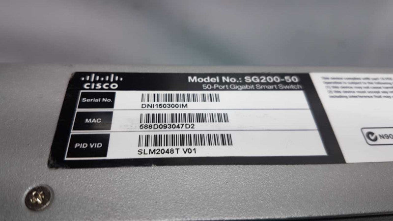 Cisco SG200-50 50x port gigabit smart switch / READ #