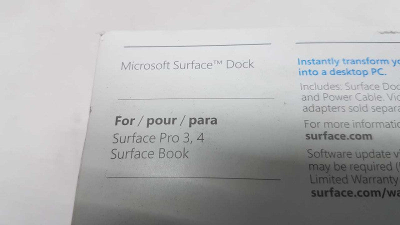NEW Microsoft surface dock for surface Pro 3/4, surface book #