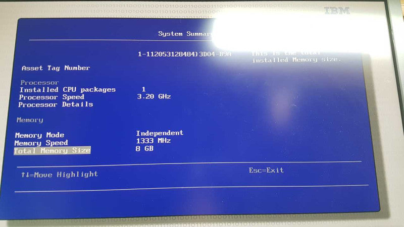 IBM Systen x3250 M4 Xeon E3-1230 @ 3.20ghz / 8gb ram /49Y4737 Raid ctrl #