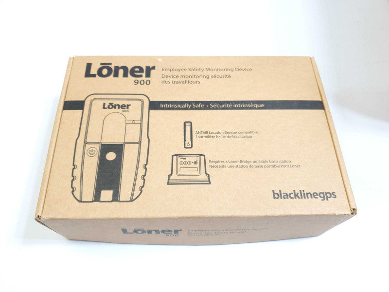 BlackLineGPS LÅner Loner 900 Mobile Worker Safety GPS Tracking Device with charger OpenBox