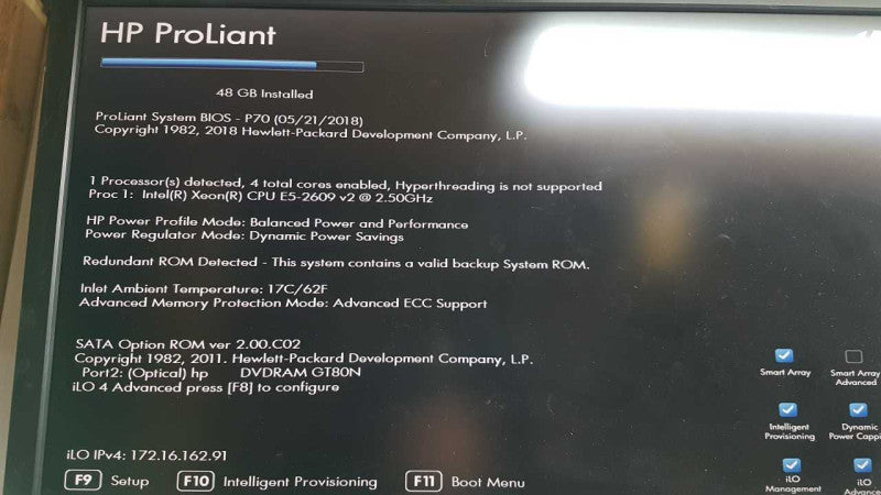 HP Proliant DL380p Gen8 Xeon E5-2609 V2 @ 2.50ghz / P420i raid / 48gb ram #