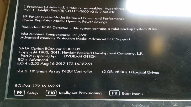 HP Proliant DL380p Gen8 Xeon E5-2609 V2 @ 2.50ghz / P420i raid / 48gb ram #
