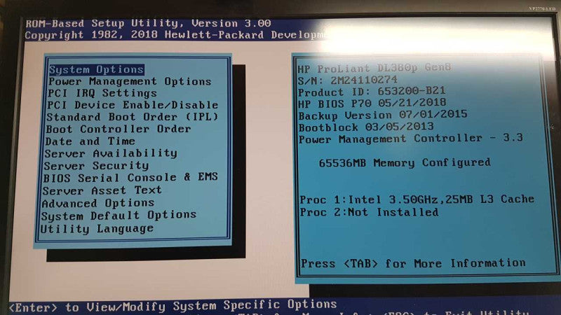 HP Proliant DL380p Gen8 Xeon E5-2643 V2 @ 3.50ghz / 2x P420i raid / 64gb ram #