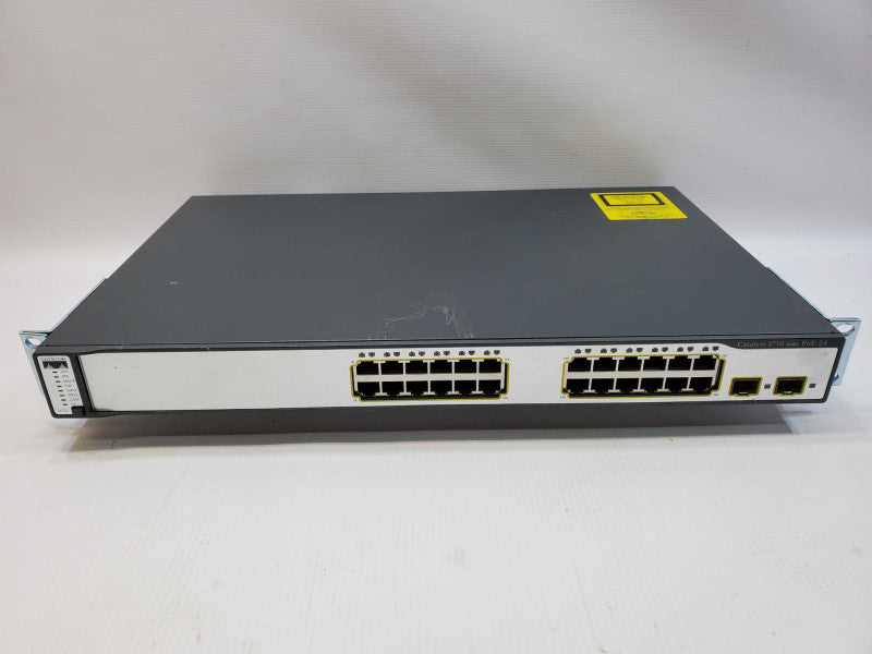 Cisco Switch WS-C3750-24PS-S V05 24 Port PoE 10/100/1000 Gigabit Switch (