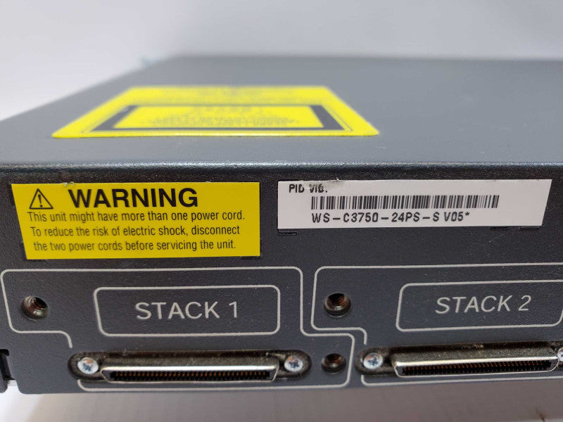 Cisco Switch WS-C3750-24PS-S V05 24 Port PoE 10/100/1000 Gigabit Switch (