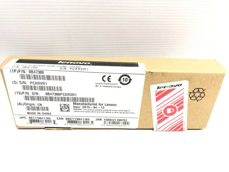 Lenovo 4GB PC3-12800 DDR3L-1600MHz SODIMM Memory New in box factory sealed