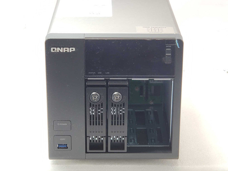 QNAP TS-453 Pro, 4-Bay NAS with 2x HDD Trays, Powers on, AS-IS _