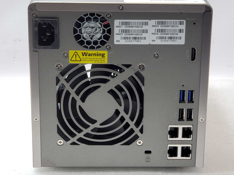 QNAP TS-453 Pro, 4-Bay NAS with 2x HDD Trays, Powers on, AS-IS _