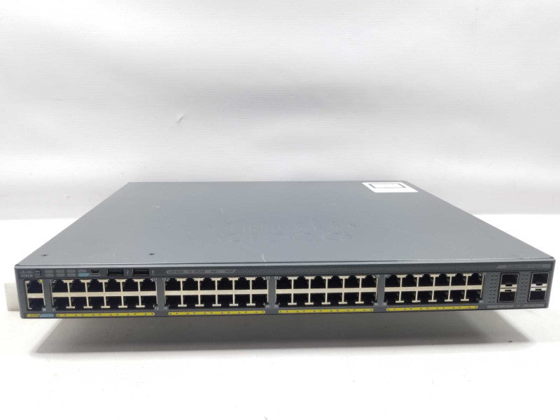 Cisco WS-C2960X-48FPS-L 2960-X Series 48-Port Gigabit Switch, FCTY RESET ~