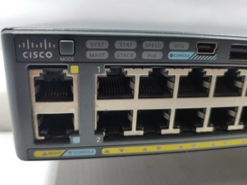 Cisco WS-C2960X-48FPS-L 2960-X Series 48-Port Gigabit Switch, FCTY RESET ~