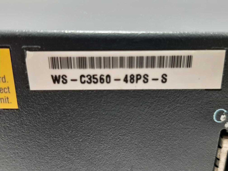 CISCO CATALYST 3560G SERIES POE-48 PORT WS-C3560G-48PS-S , FACTORY RESET ~