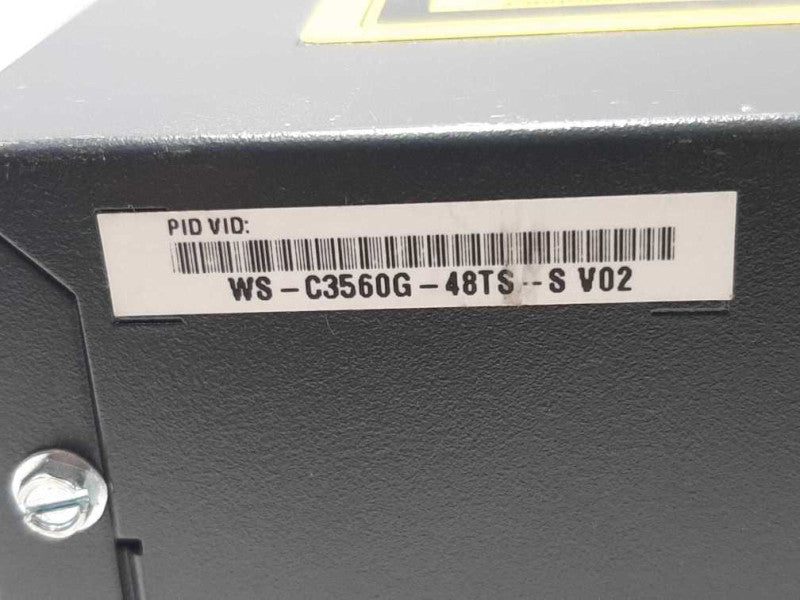 Cisco WS-C3560G-48TS-S 48 Port 3560G Gigabit Switch, FACTORY RESET ~
