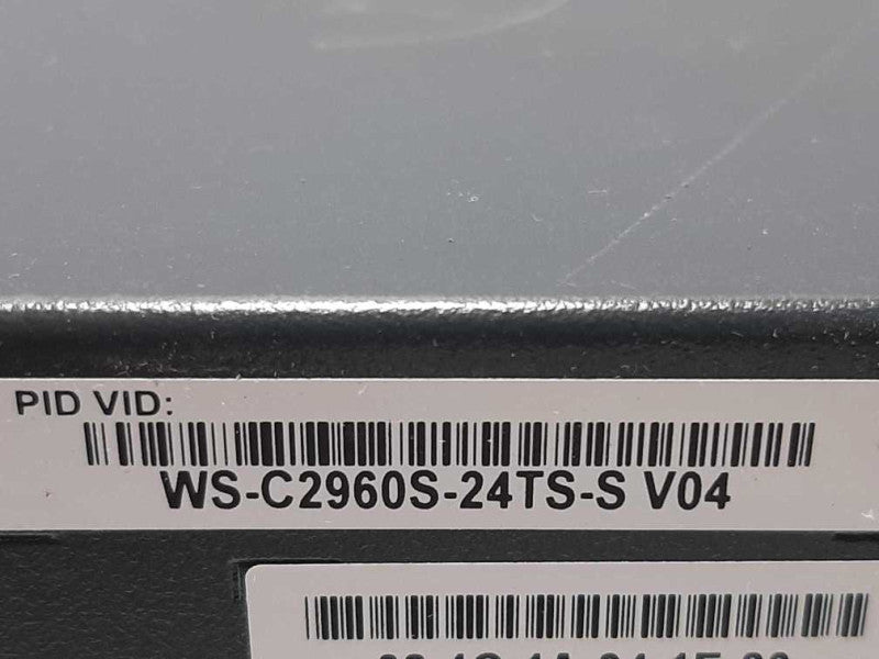 Cisco WS-C2960S-24TS-S 24 Port Gigabit LAN Lite Switch, FACTORY RESET ~