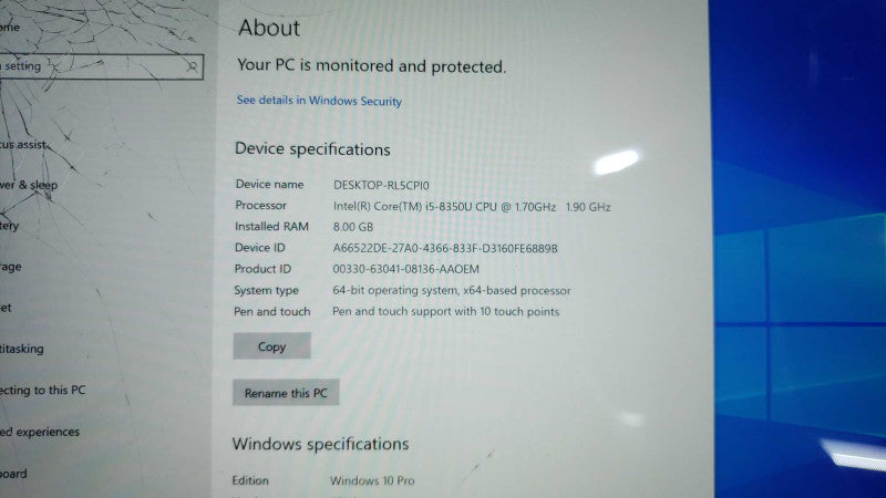 Microsoft Surface Pro 1796 12.3\\" i5-5350U@1.7GHz 8GB 256GB G620 For Part [