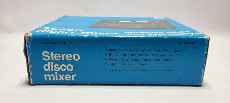 Vintage Realistic Radio Shack 32-1101A Stereo Disco Mixer Analog $