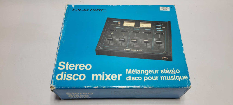 Vintage Realistic Radio Shack 32-1101A Stereo Disco Mixer Analog $
