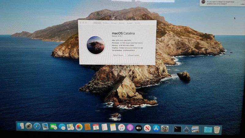 Apple iMac 2012 A1418 Core i5-3330S @ 2.7 GHz 8GB Ram 1TB HDD  #