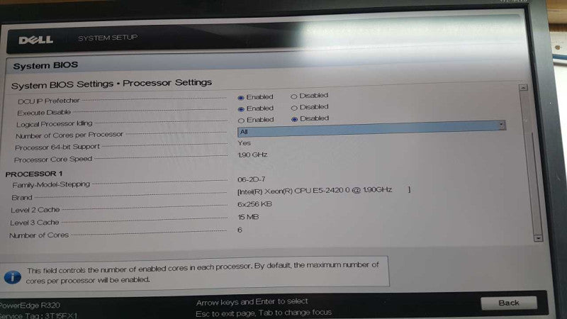 Dell Poweredge R320 Xeon E5-2420 @ 1.90ghz / 40gb ram / H310 Mini #