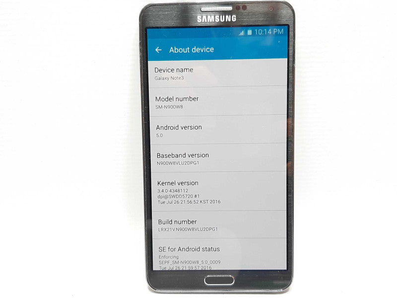 SAMSUNG Galaxy Note 3 SM-N900W8 32GB - Black - Bell +