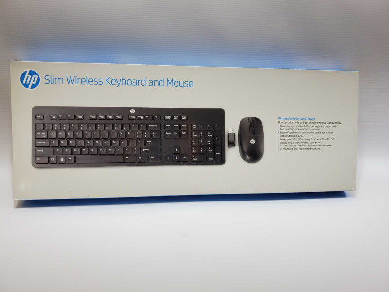 HP Wireless Keyboard And Mouse Combo Black *Sealed* (