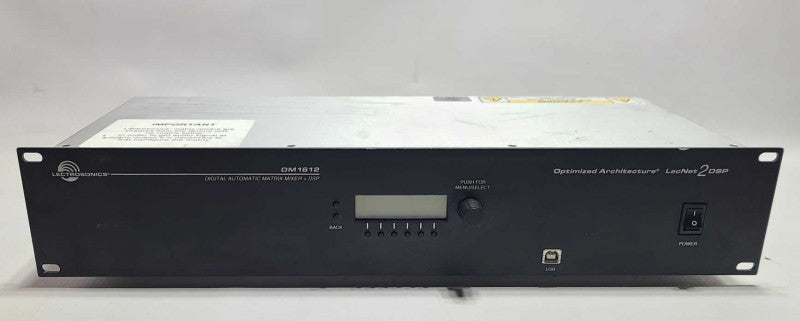 Lectrosonics DM1612 Audio DSP Matrix Processor Splitter Active Crossover  $