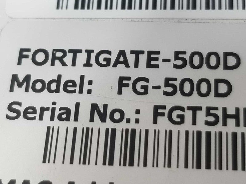 Fortinet FG-500D Fortigate-500D Firewall Network Security Appliance, QTY ~