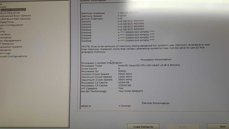 Dell Precision T5810 Xeon E5-1620 V3 @ 3.50ghz / 16gb ddr4 / P1000 GPU #